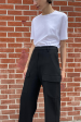 Holt Cargo Trousers in Black (Sold Out) Online Hot Sale