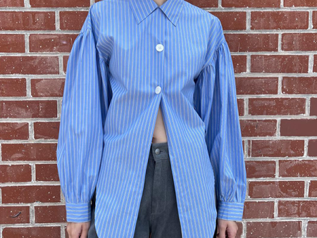 Lockhart Top in Cerulean Stripe (Sold Out) Discount