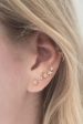 Single Shooting Star Earrings with Pave Diamonds (Pair) on Sale