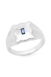 Blue Sapphire Baguette Form Signet Ring Online Hot Sale