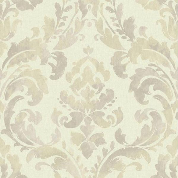 York NV6071 Baton Rouge Iridescent Framed Damask Wallpaper Supply