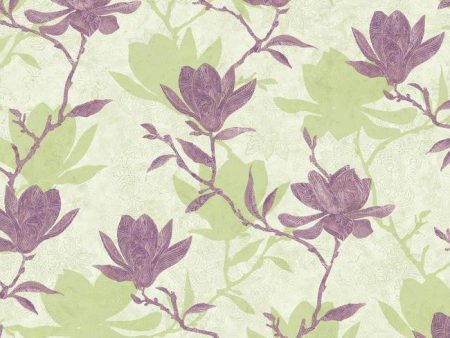 York WB5450 Botanical Fantasy Magnolia Silhouette Wallpaper Cheap