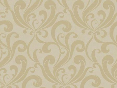 York SS4397 Metallics Book Allover Scroll Wallpaper on Sale