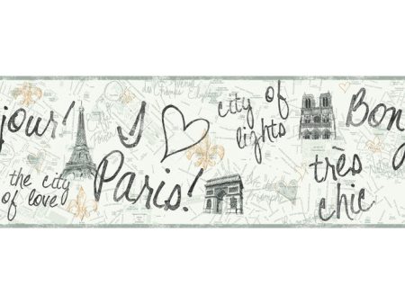 York Wallpaper PW3901B Border Portfolio II Paris Border For Discount