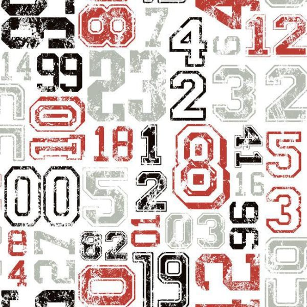 York KS2362 Cool Kids Varsity Number Wallpaper Online Hot Sale