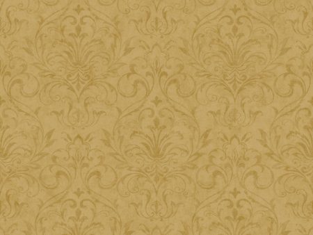 York YC3377 Welcome Home Distressed Damask Wallpaper Online Sale