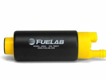 Fuelab 494 High Output In-Tank Electric Fuel Pump - 340 LPH Center Out For Sale